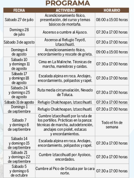 curso-alta-montaña-UNAM