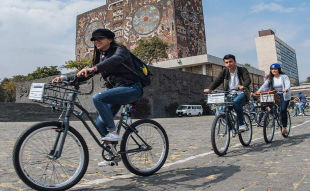 Biciescuela en la UNAM