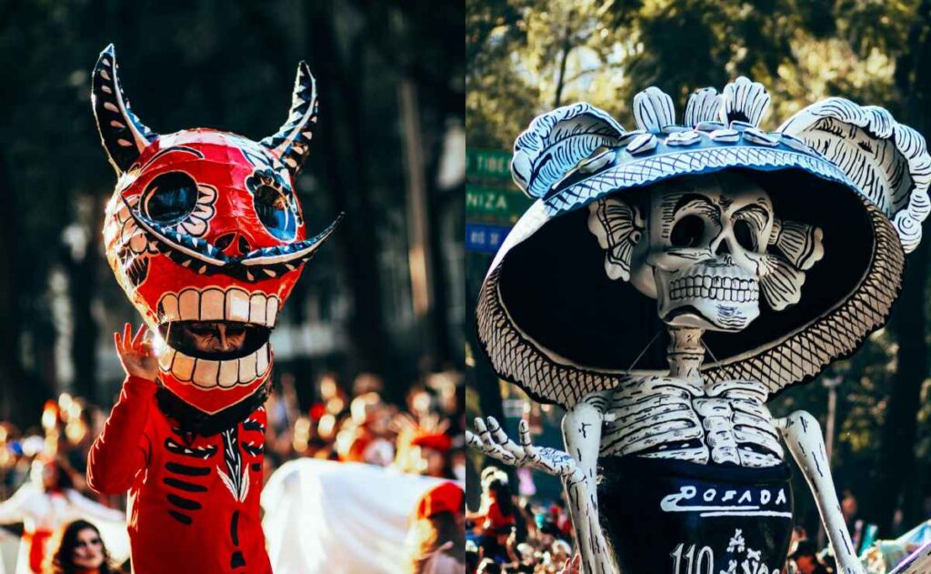 Desfiles por el día de muertos en la CDMX