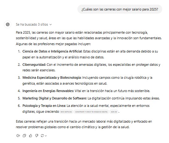 ¿Cuáles son las carreras con mejor salario para 2025?