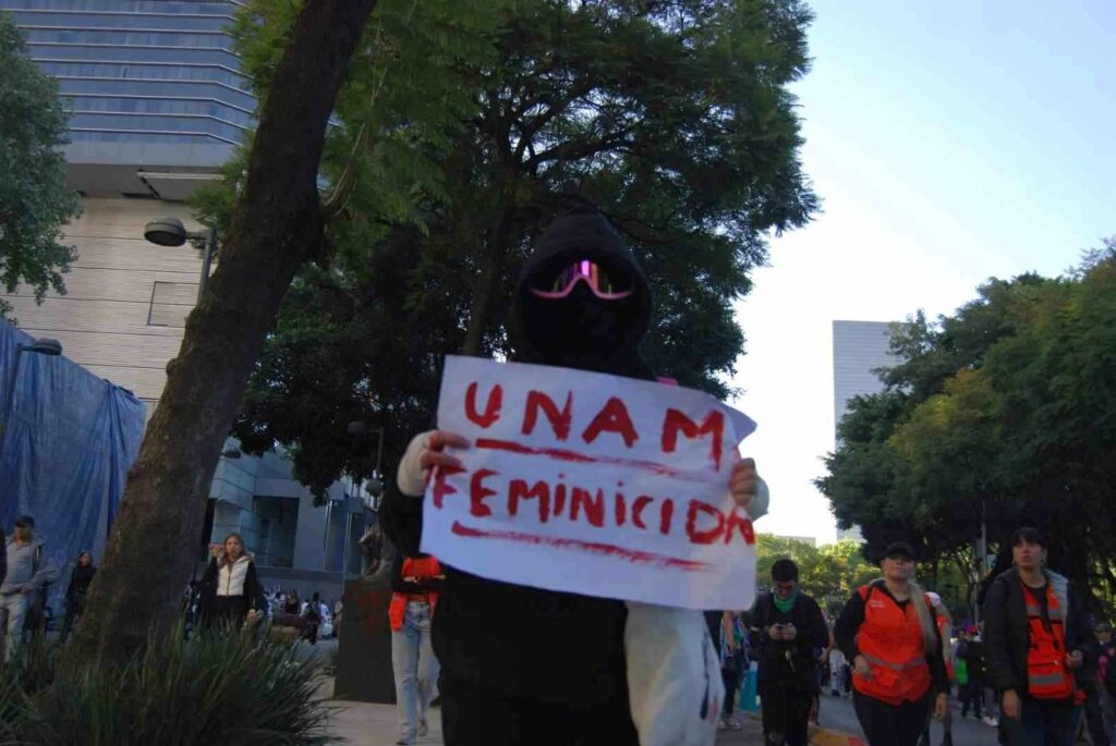 Las mujeres marcharon por las calles del centro de la capital para conmemorar el 25N.