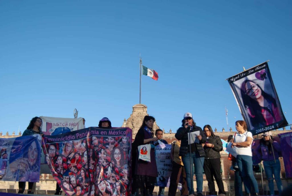 Las mujeres marcharon por las calles del centro de la capital para conmemorar el 25N.