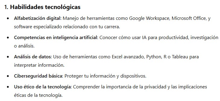 Te decimos cuáles son las habilidades que, de acuerdo con la IA, debes de dominar para destacar