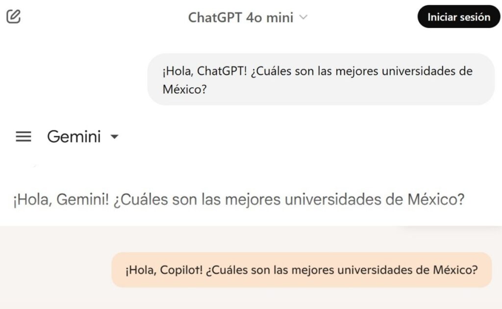 Le preguntamos a la IA cuáles son las mejores universidades de México.