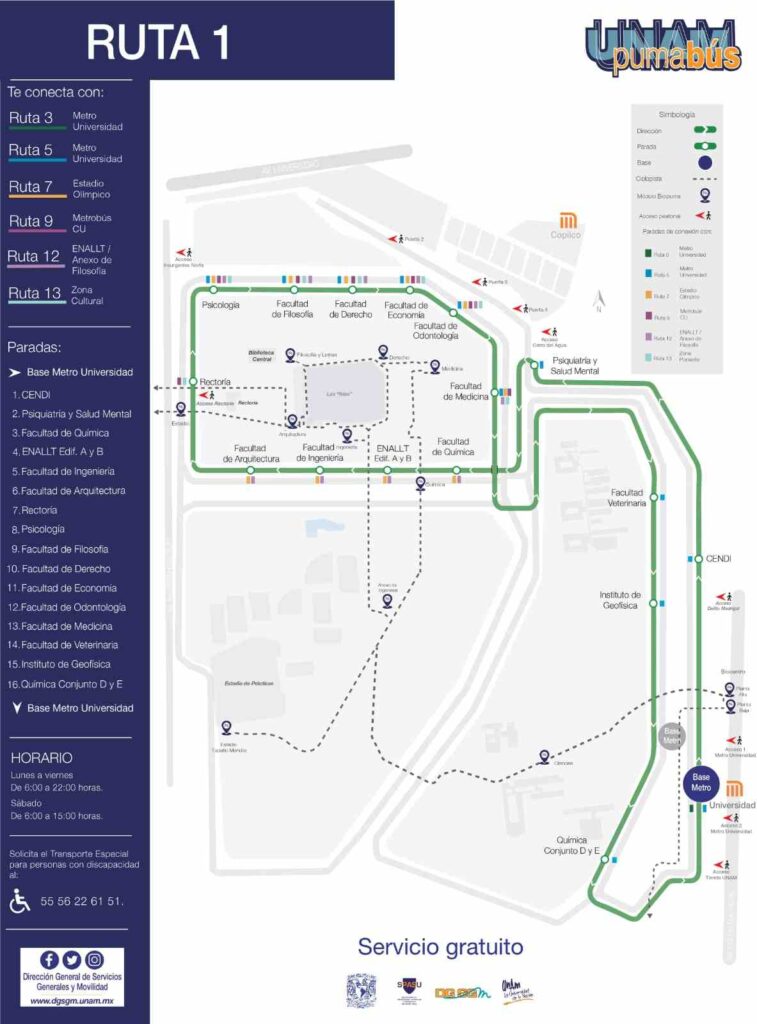 ¿Conoces el Pumabus? Las rutas del servicio de transporte de la UNAM pueden ayudarte a trasladarte más rápido.