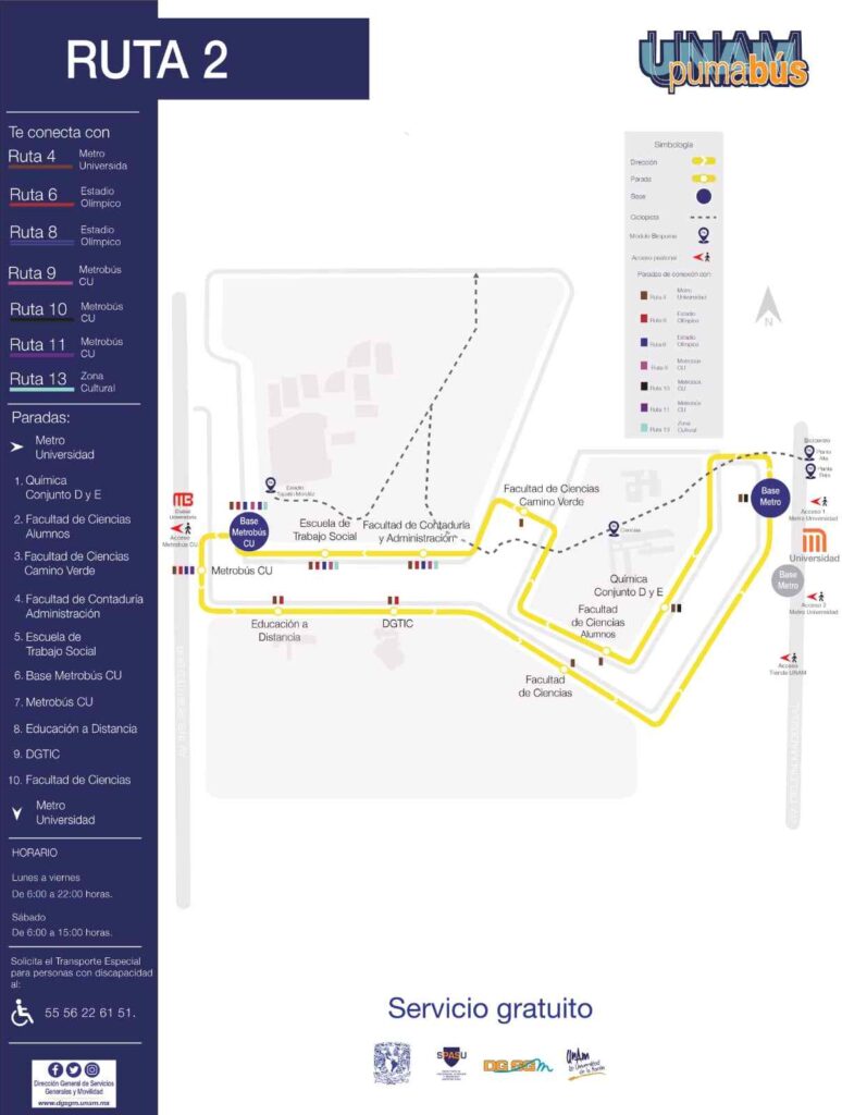 ¿Conoces el Pumabus? Las rutas del servicio de transporte de la UNAM pueden ayudarte a trasladarte más rápido.