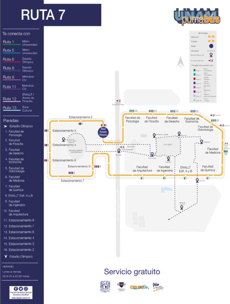 ¿Conoces el Pumabus? Las rutas del servicio de transporte de la UNAM pueden ayudarte a trasladarte más rápido.