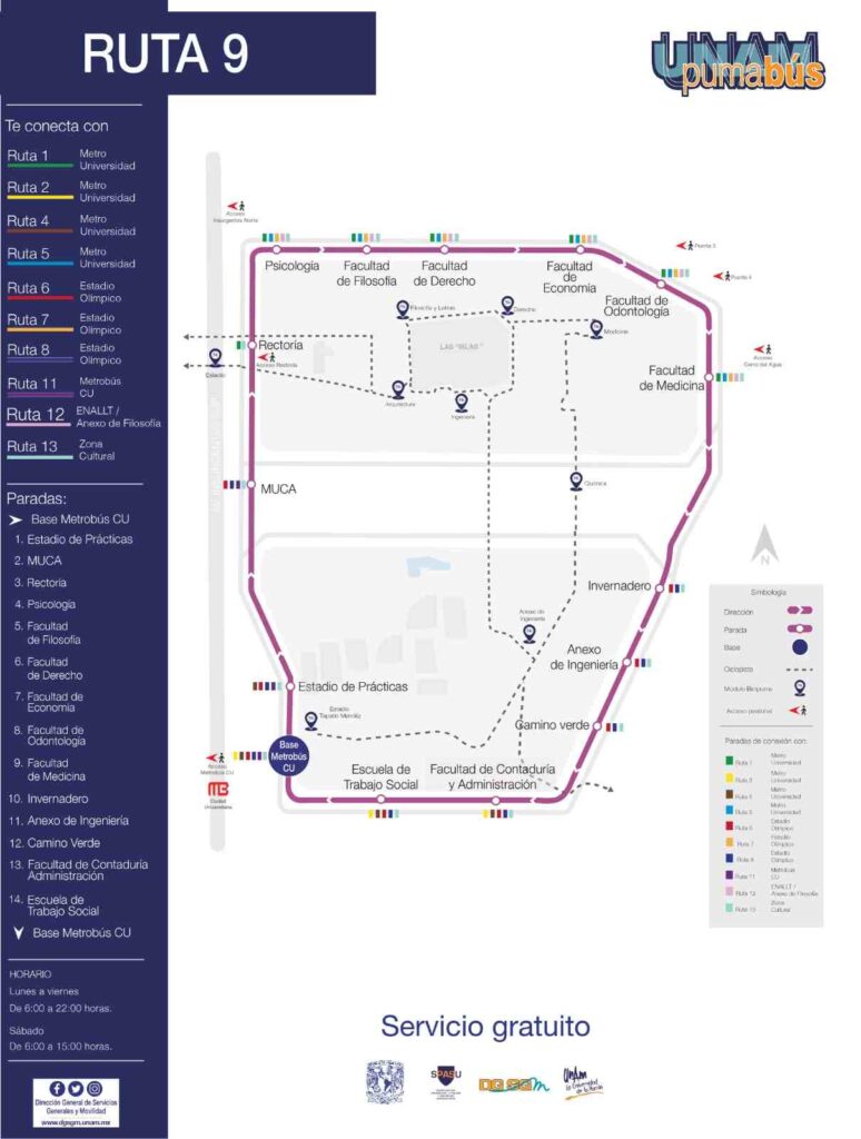 ¿Conoces el Pumabus? Las rutas del servicio de transporte de la UNAM pueden ayudarte a trasladarte más rápido.