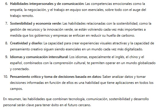 Cuáles son las mejores habilidades para aprender en 2025