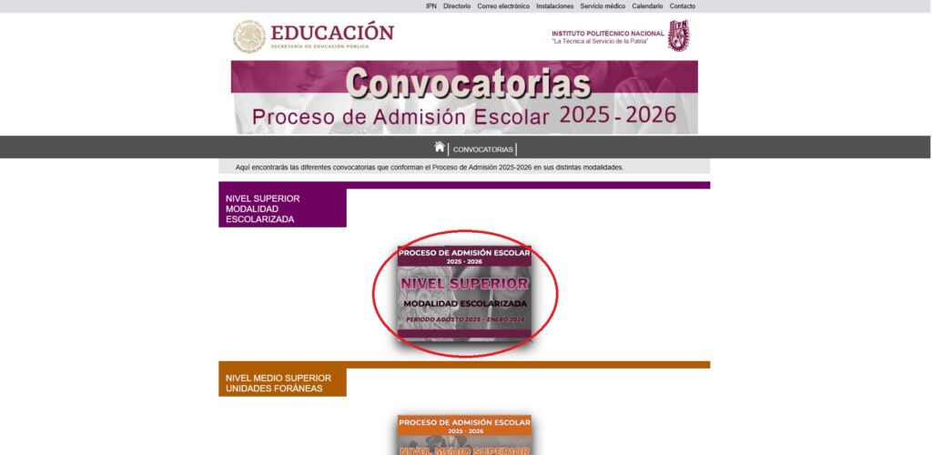 Convocatoria IPN 2025